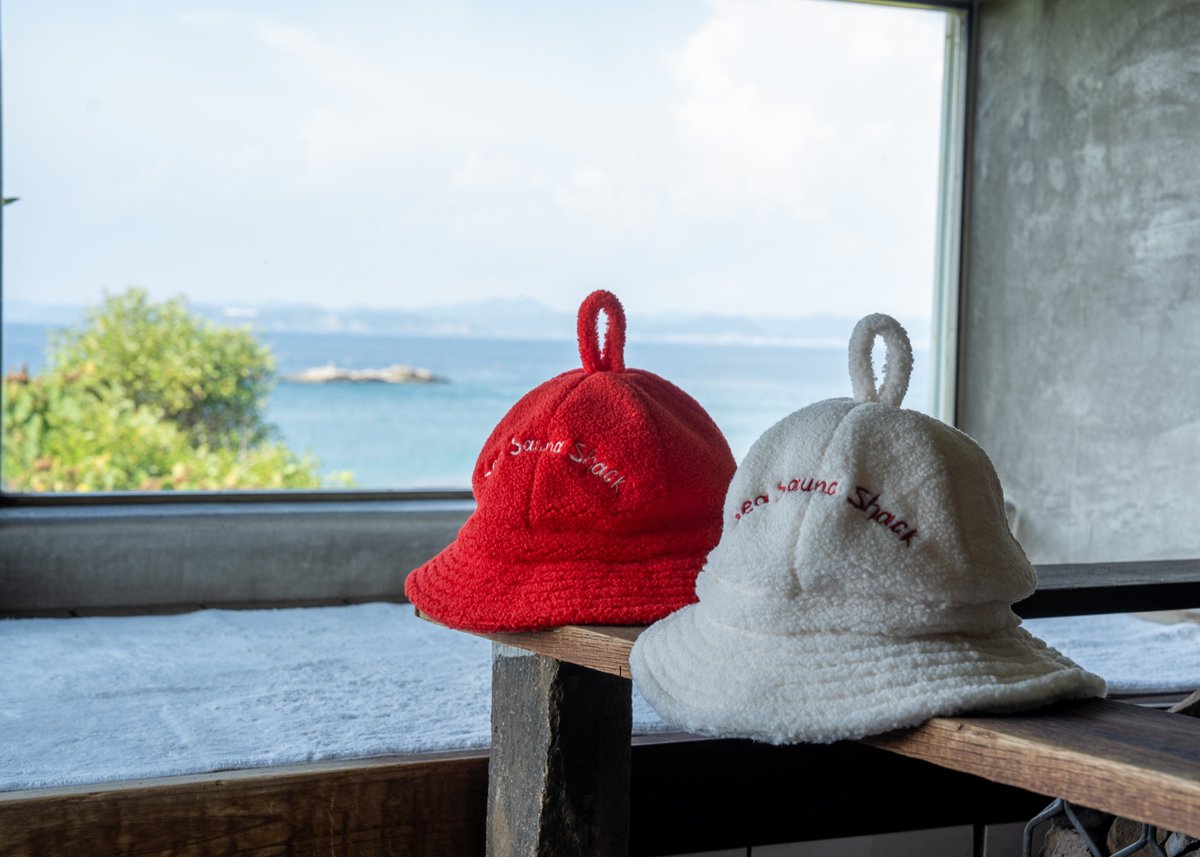 SSS ボアサウナハット（赤） | SeaSaunaShack STORE
