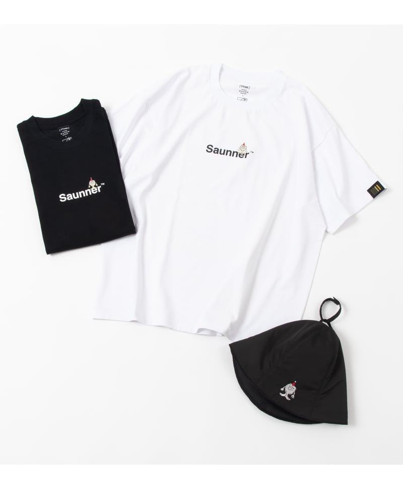 SaunnerロゴTシャツホワイト（TTNEコラボ） | SeaSaunaShack STORE