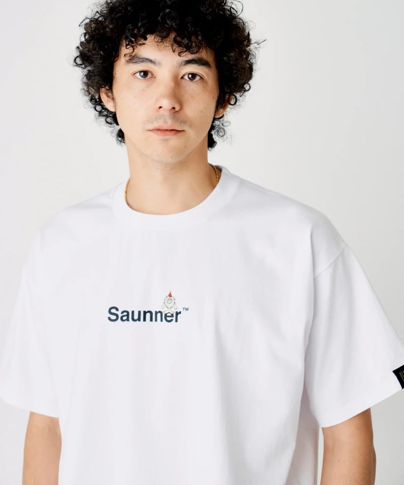 SaunnerロゴTシャツホワイト（TTNEコラボ） | SeaSaunaShack STORE
