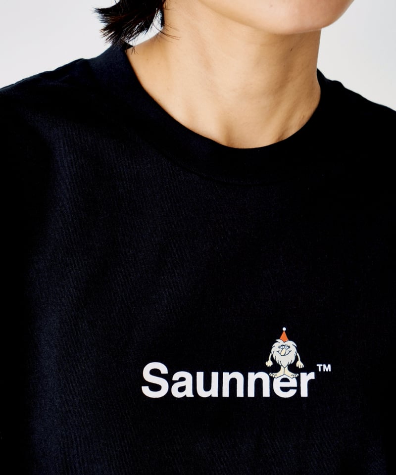 SaunnerロゴTシャツブラック（TTNEコラボ） | SeaSaunaShack STORE