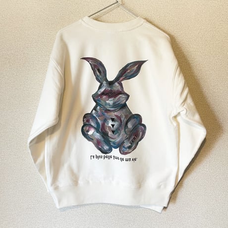 好きな絵画をプリント！semi order paint art  sweat  usagi