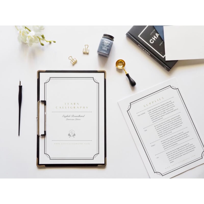 カリグラフィー練習テキスト_イングリッシュラウンドハンド 小文字