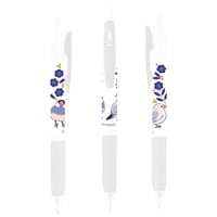 【予約販売】 文鳥 こむぎ 黒色 ボールペン 3本セット BA198NN