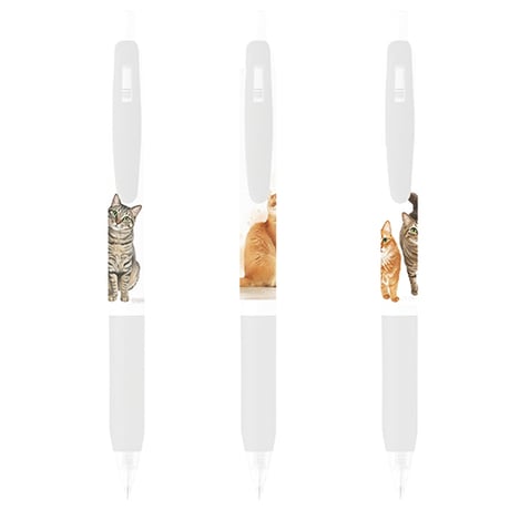 【予約販売】 しぴ＆おこめ 猫 ボールペン 3本セット BA017NN