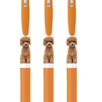 【予約販売】 トイプードル犬のコロン 黒色 ボールペン 3本セット BA143NN