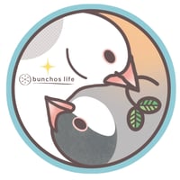 【予約販売】 文鳥 こむぎ ステッカー 3枚セット SU009NN