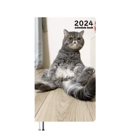 【予約販売】 猫のばぶくん 2024年 ポケットサイズ スケジュール帳 PO24135