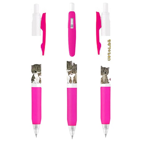 【予約販売】 猫のリキちゃんねる 黒色 ボールペン 3本セット BA226NN