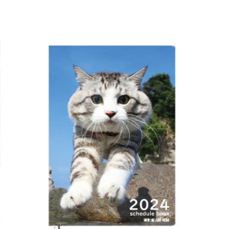 【予約販売】 旅猫 ニャン吉 2024年 A5 スケジュール帳 AF24176