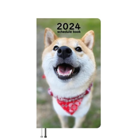【予約販売】 柴犬のこさめ 2024年 ポケットサイズ スケジュール帳 PO24059