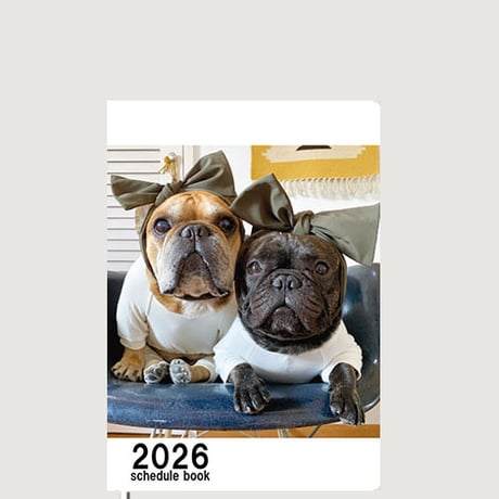 【予約販売】 フレンチブルドッグ torus トーラス 犬 2026年 A5スケジュール A526036
