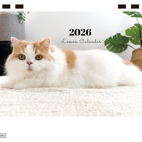 【予約販売】 レモン 猫 猫のレモンと犬のポテチちゃんねる 2026年 卓上 カレンダー TC26309