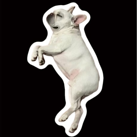 【予約販売】 ふく フレンチブルドッグ 犬 ステッカーNo26 3枚セット SU026NN