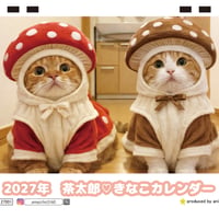 【予約販売】 茶太郎きなこ 猫 2027年 卓上 カレンダー TC27002