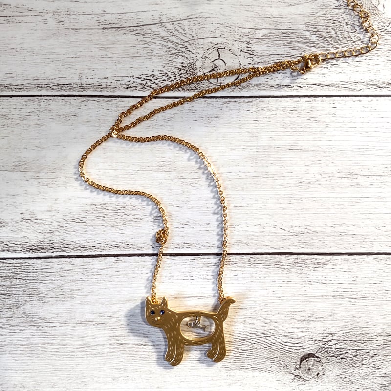 おなかにさかなネックレス | 猫雑貨専門店 猫の手さき