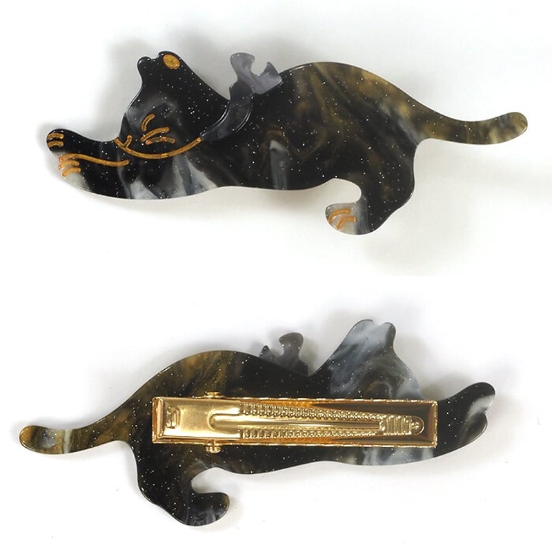 くつろぎ猫 ヘアクリップ | 猫雑貨専門店 猫の手さき
