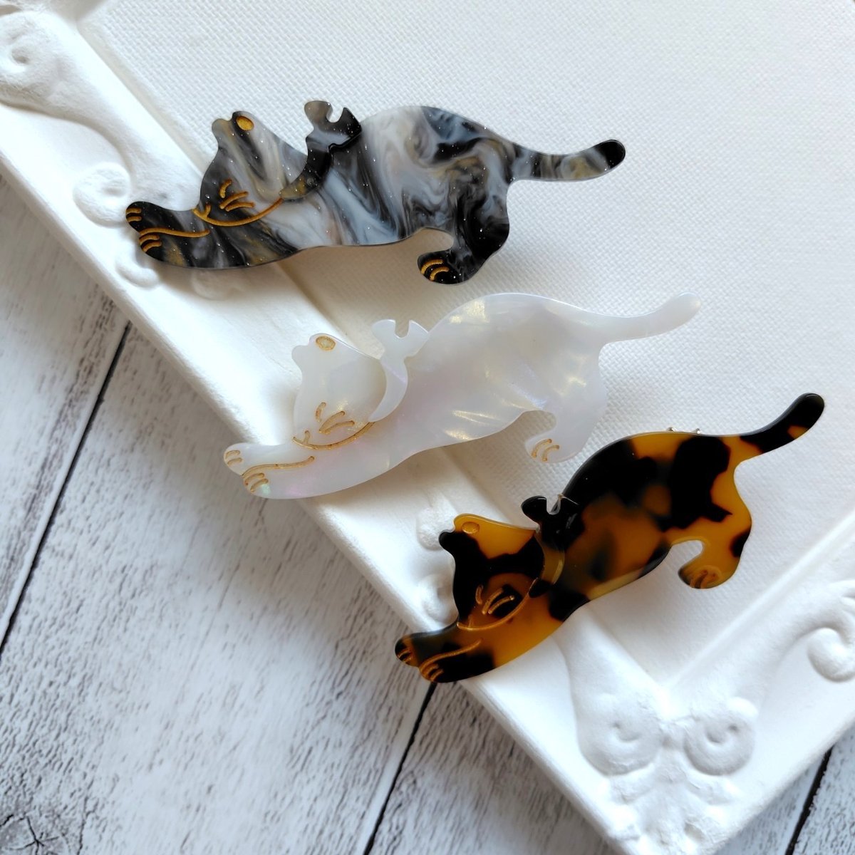 ♥︎感謝SALE♥︎ぐでねこちゃんヘアクリップ