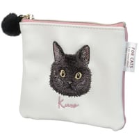 CAT CHARITY ミニフラットポーチ　黒猫