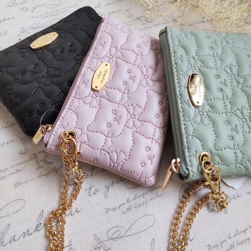 猫キルト刺繍 キーパスケース | 猫雑貨専門店 猫の手さき