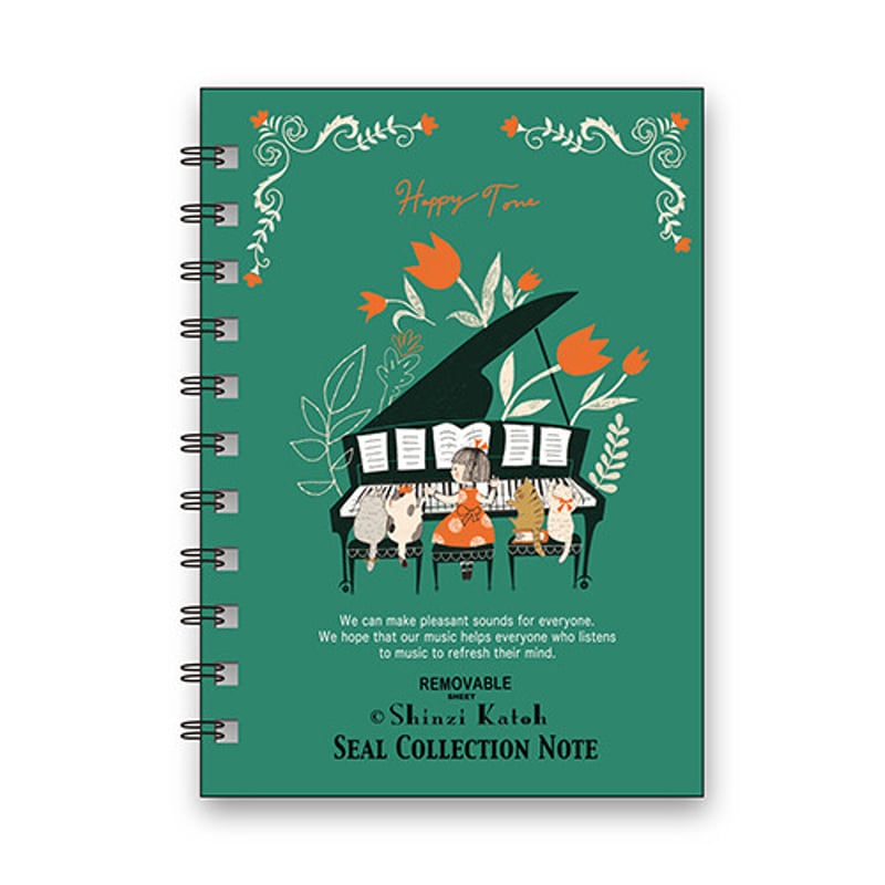 シール帳 日本製 happy tone A6サイズ 40ページ | 猫雑貨専門店 猫の手さき