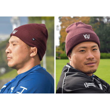 ’47╳KYUDEN　CUFF KNIT Dark Maroon