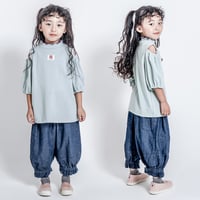 open shoulder girls T