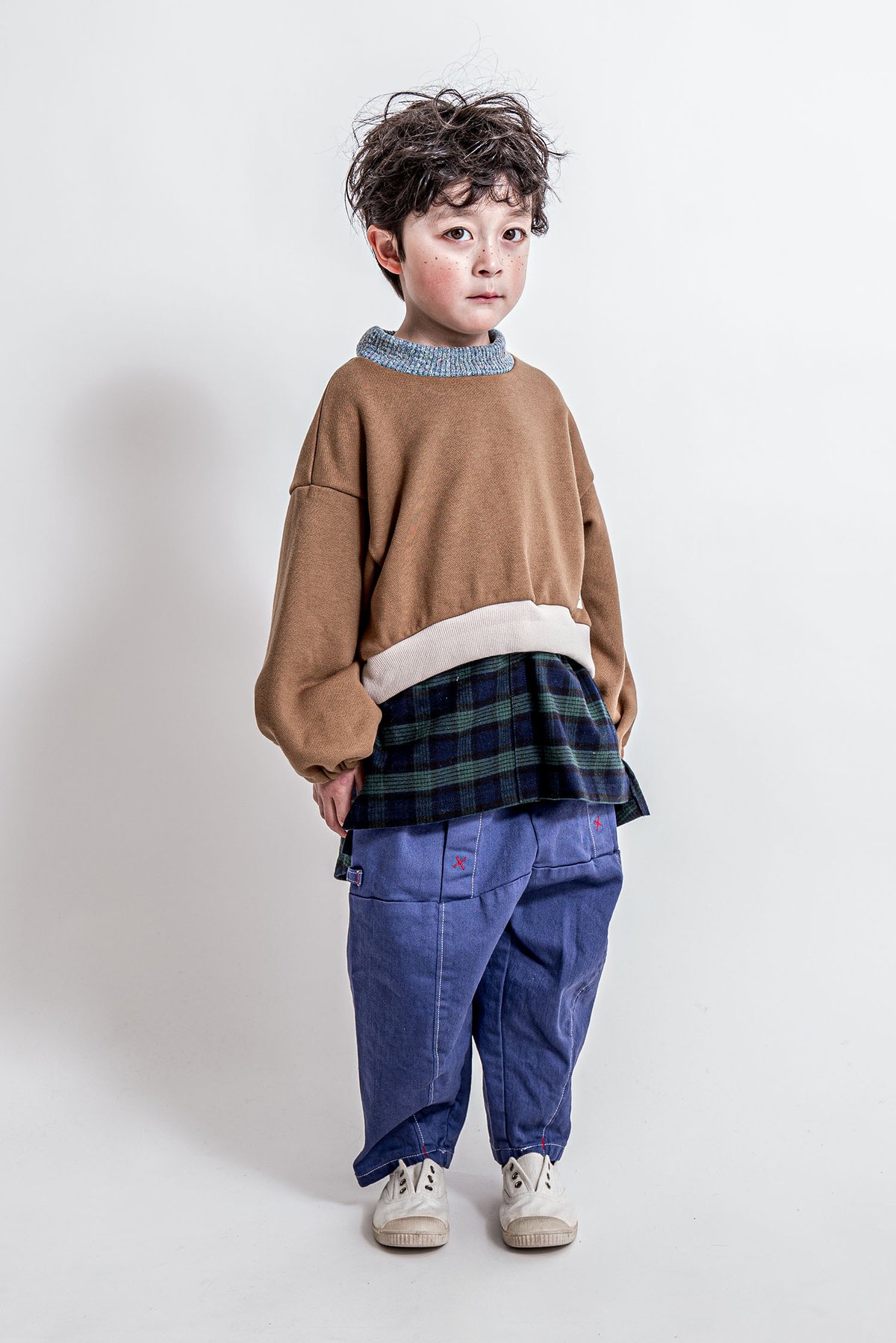 layered short sweatshirt | molroom online store
