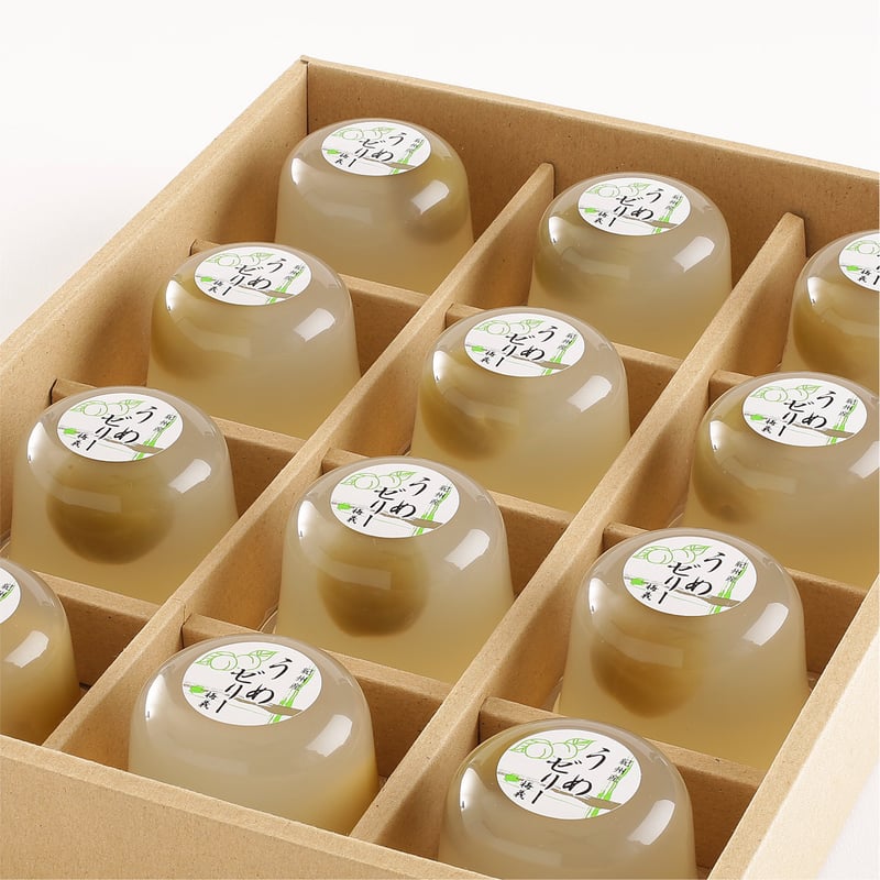 化粧箱入り】紀州産うめゼリー 12個入り | 梅義｜有田産みかんゼリー