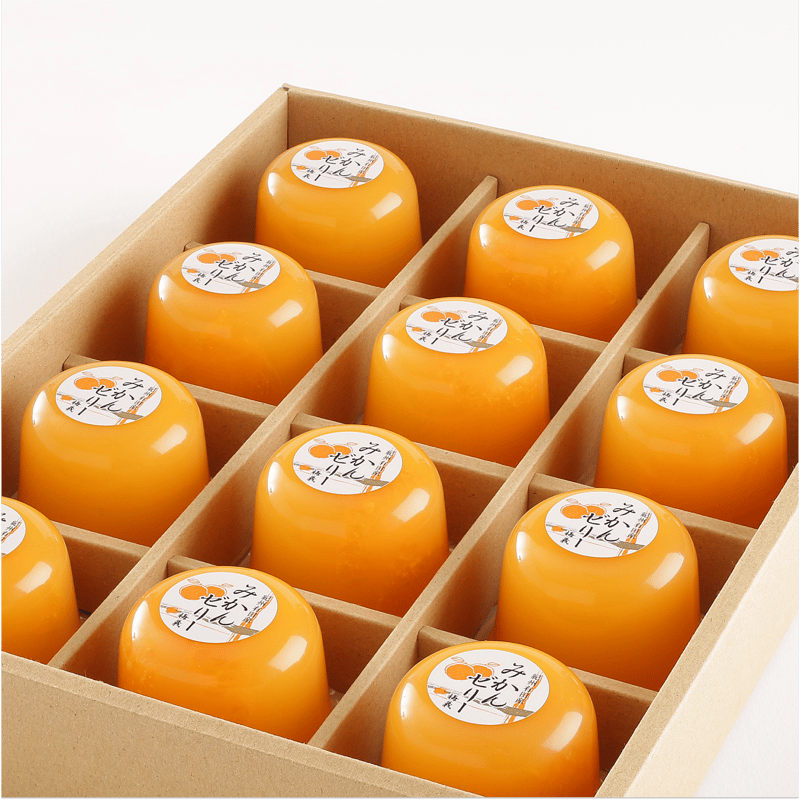 化粧箱入り】有田産みかんゼリー 12個入り | 梅義｜有田産みかんゼリー