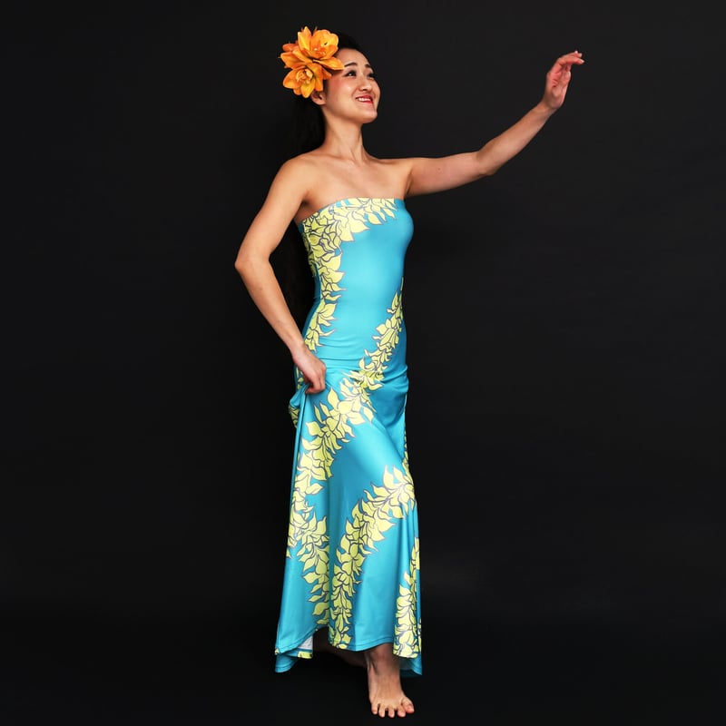 フラドレス オーキッド柄 ミント | I MUA