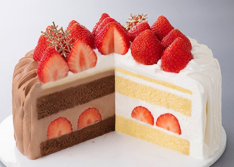 Xmas]イチゴダブルショートケーキ(20cm) ※桜ヶ丘公園本店受取 | 杜の館