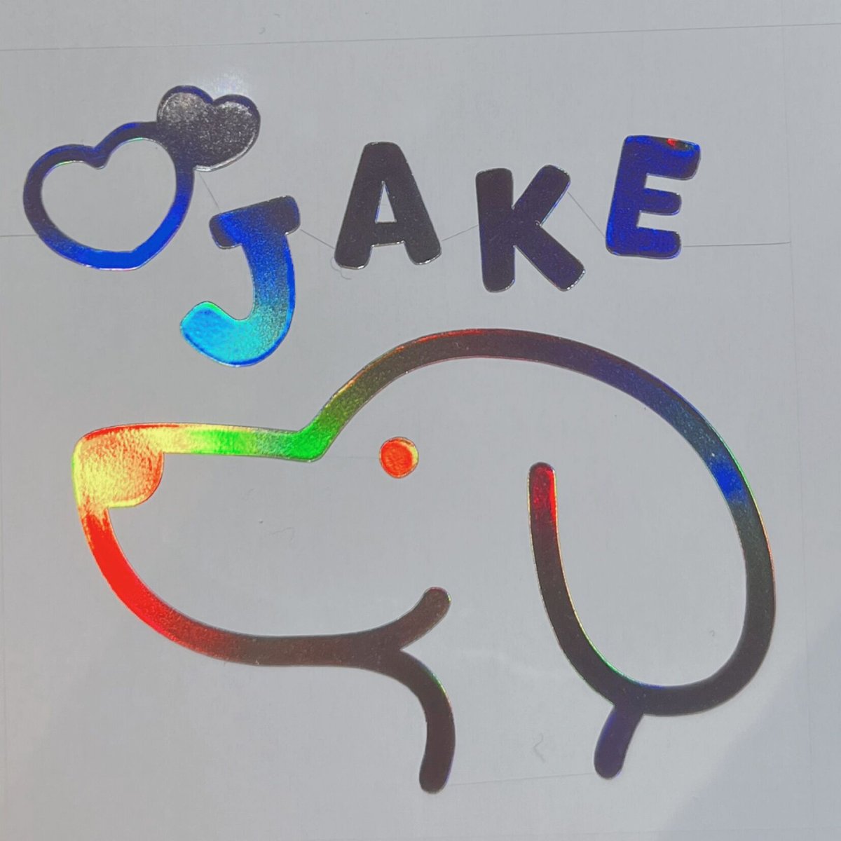 ホログラムステッカー／ENHYPEN ジェイク（送料無料）18.JAKE犬