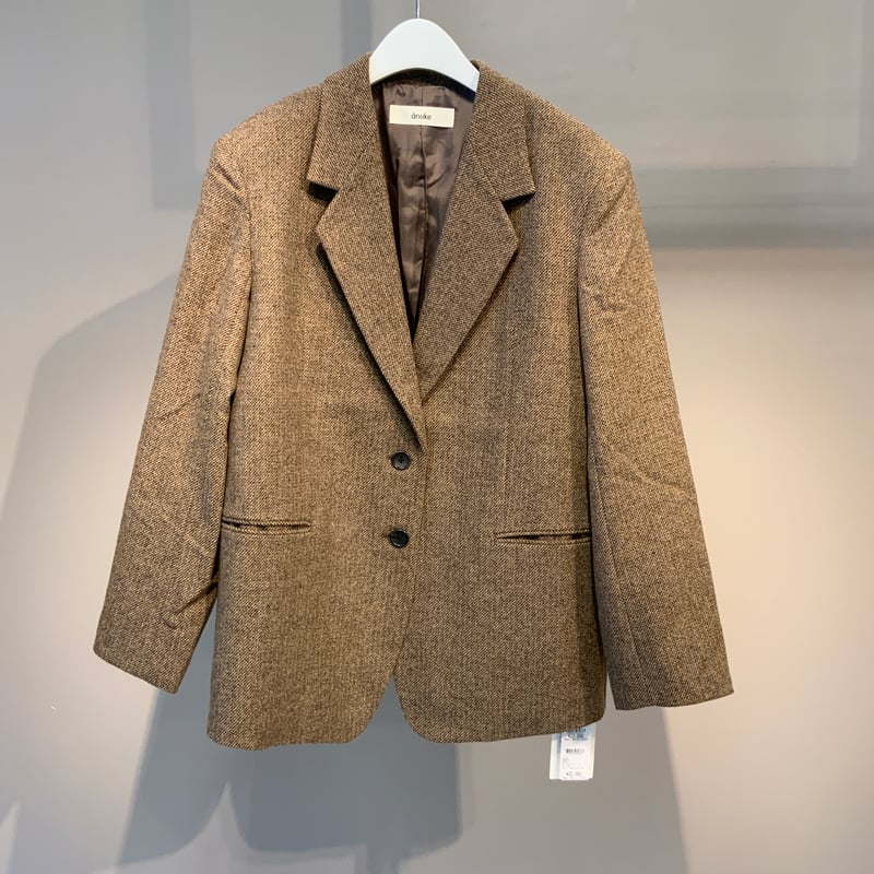 anuke】Herringbone Wool Jacket | Radiant MUSE 本店