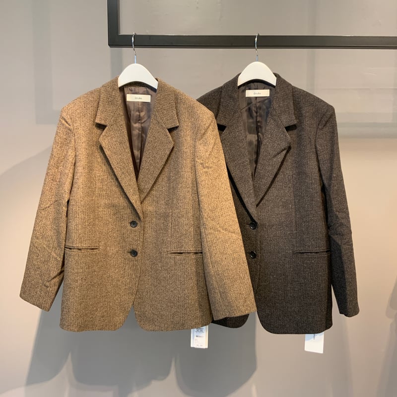 anuke】Herringbone Wool Jacket | Radiant MUSE 本店