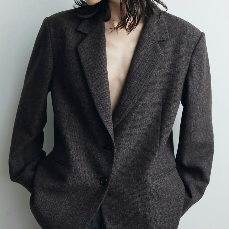 anuke】Herringbone Wool Jacket | Radiant MUSE 本店