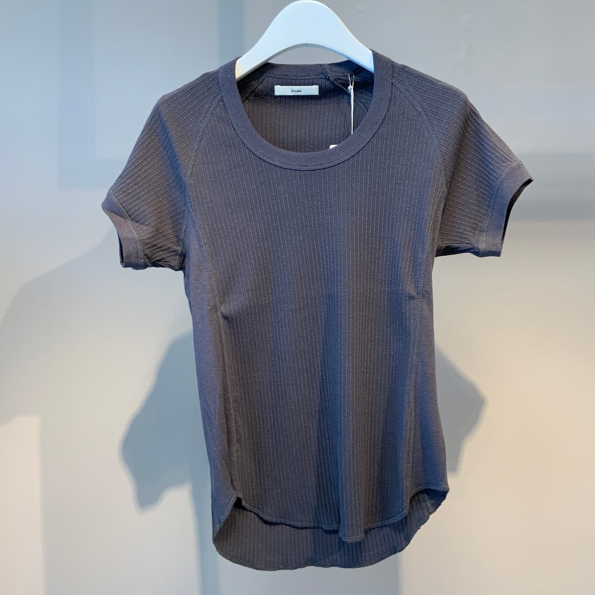 anuke Vintage Rib Tops チャコールグレー 新品・未使用品 ànuke online store（アンヌーク） / Vintage Rib TopsVintage Rib