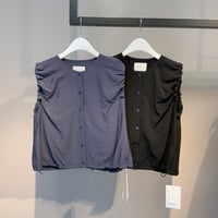 【MIDIUMI SOLID】poplin volume vest