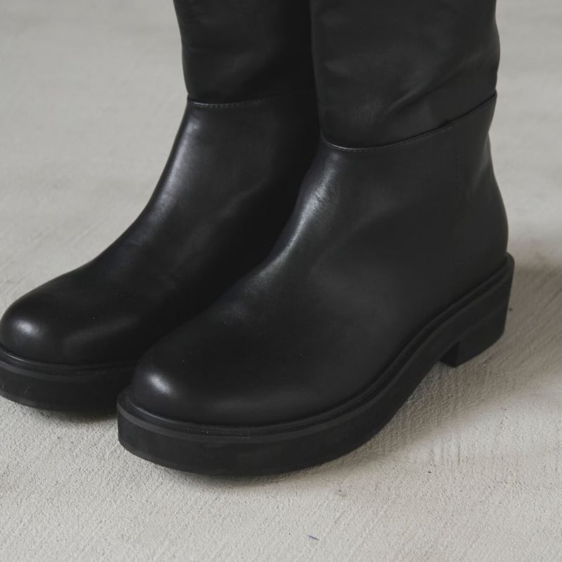 anuke Ecoleather Long Boots サイズ37 anuke】Ecoleather Long Boots | Radiant MUSE 本店
