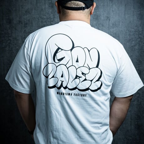 “GONZALEZ”バブルロゴTシャツ ホワイト