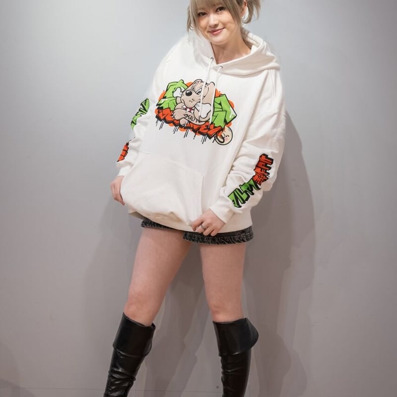 GALFY×裏社会ジャーニー パーカー ホワイト | マルヤマ販売所