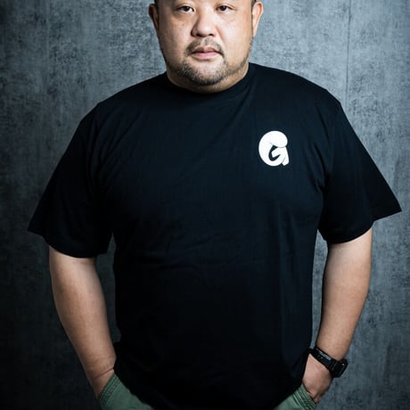 “GONZALEZ”バブルロゴTシャツ ブラック