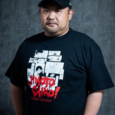 地元最高！×裏社会ジャーニー　コラボＴシャツ　ブラック