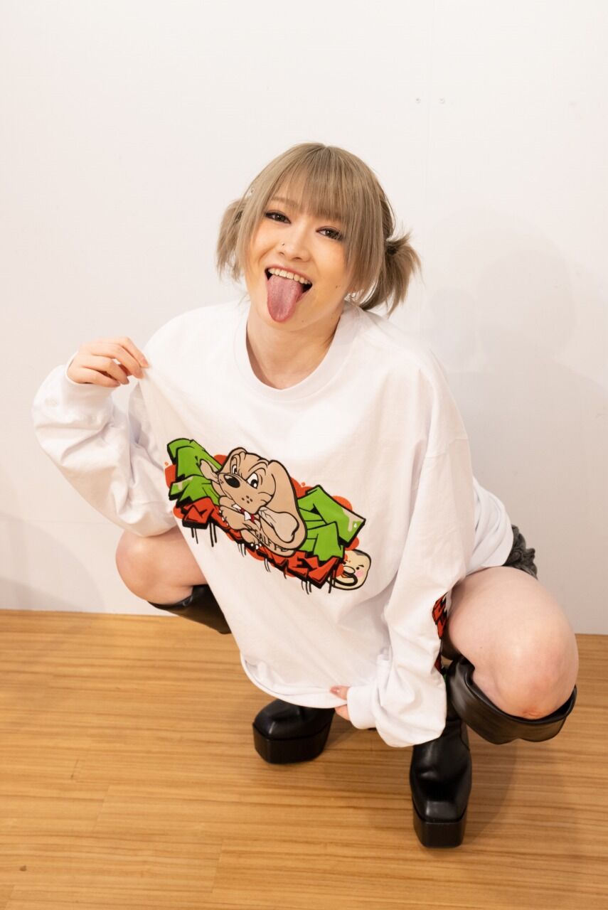 GALFY×裏社会ジャーニー 長袖Tシャツ ホワイト | マルヤマ販売所