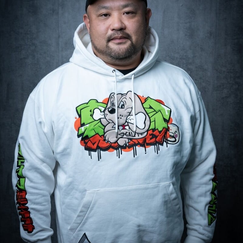 GALFY×裏社会ジャーニー パーカー ホワイト | マルヤマ販売所