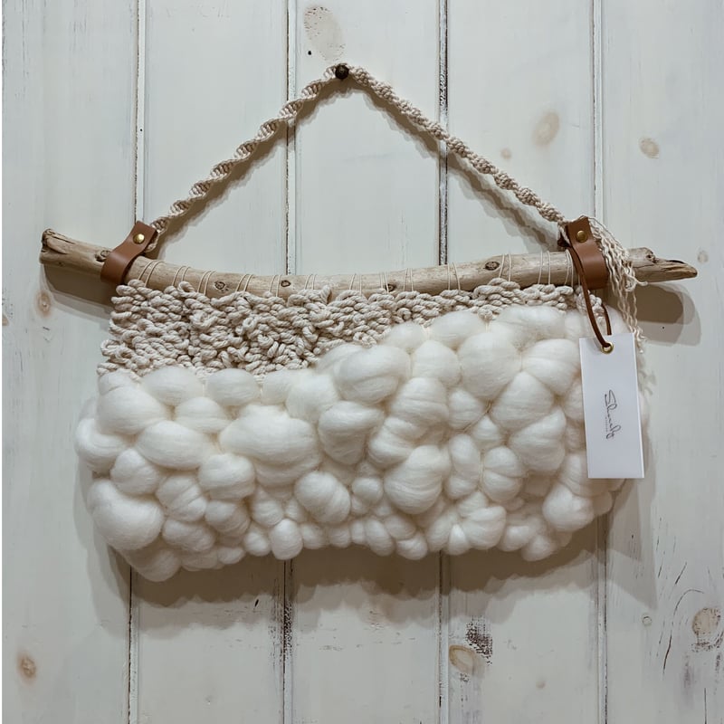 新作作成の為お値下げ中　マクラメ・ウィービングタペストリー 6aabddadc05511b1be2d70cf6d73a6