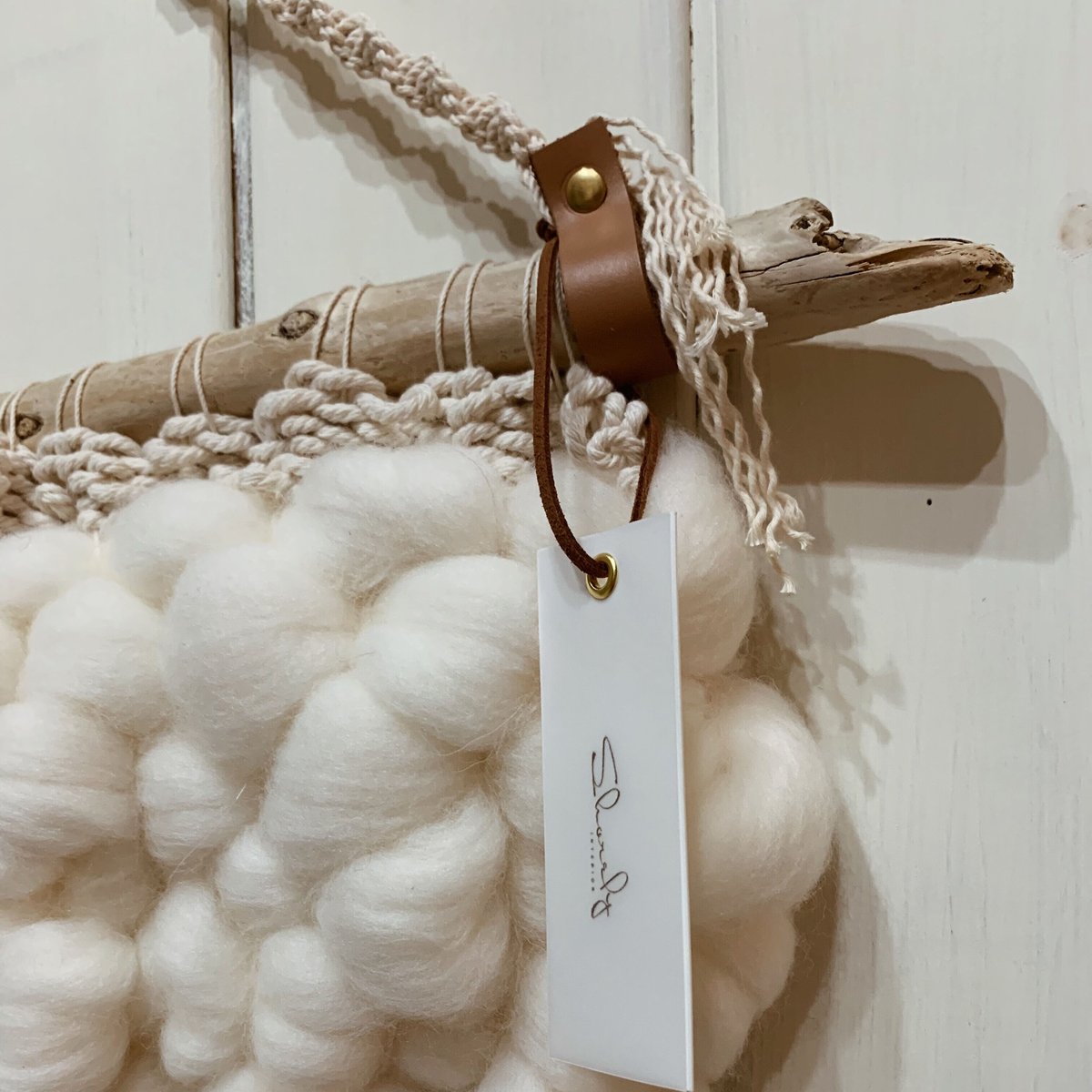 流木 ウィービングタペストリー 『sweet milk tea, h.』 流木