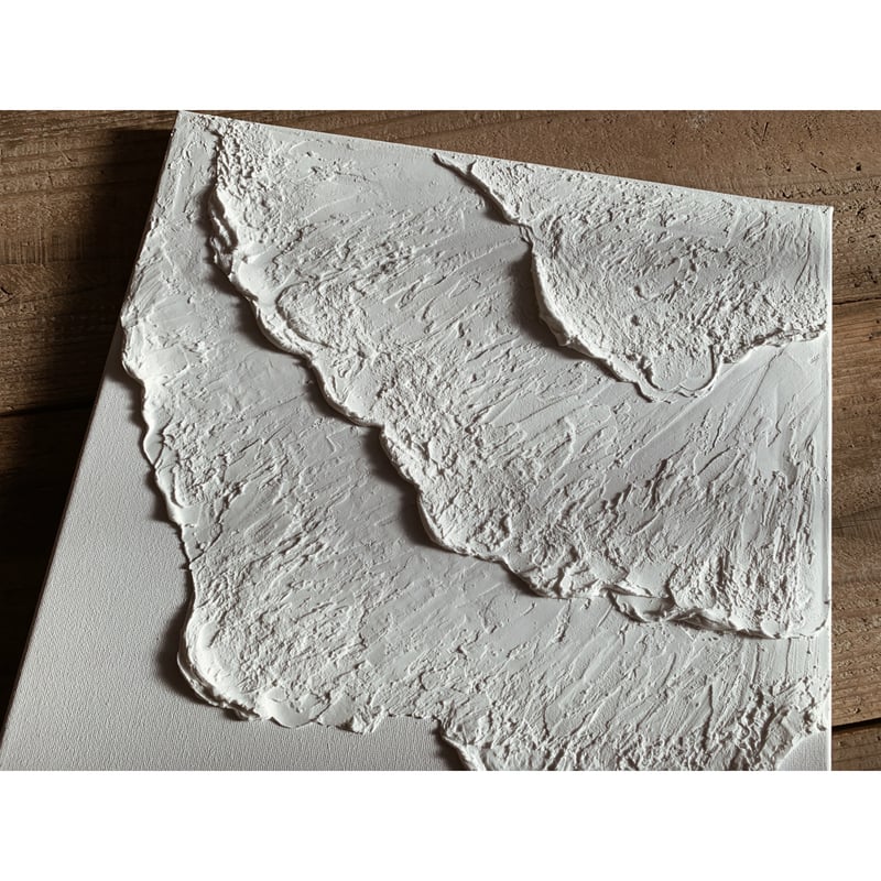 テクスチャーアートパネル white waves | Shorely