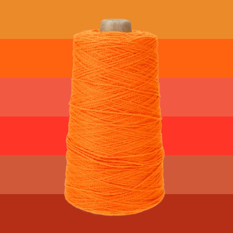 MB210 タフティング用アクリル毛糸/日本製/ORANGE 7COLORS | tuftin