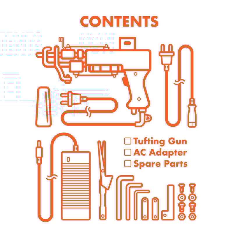 タフティングガン AK-1 カットパイル(15~18mm) | tufting shop KEKE タフティングガン AK-1 カットパイル(15~18mm) | tufting shop KEKE