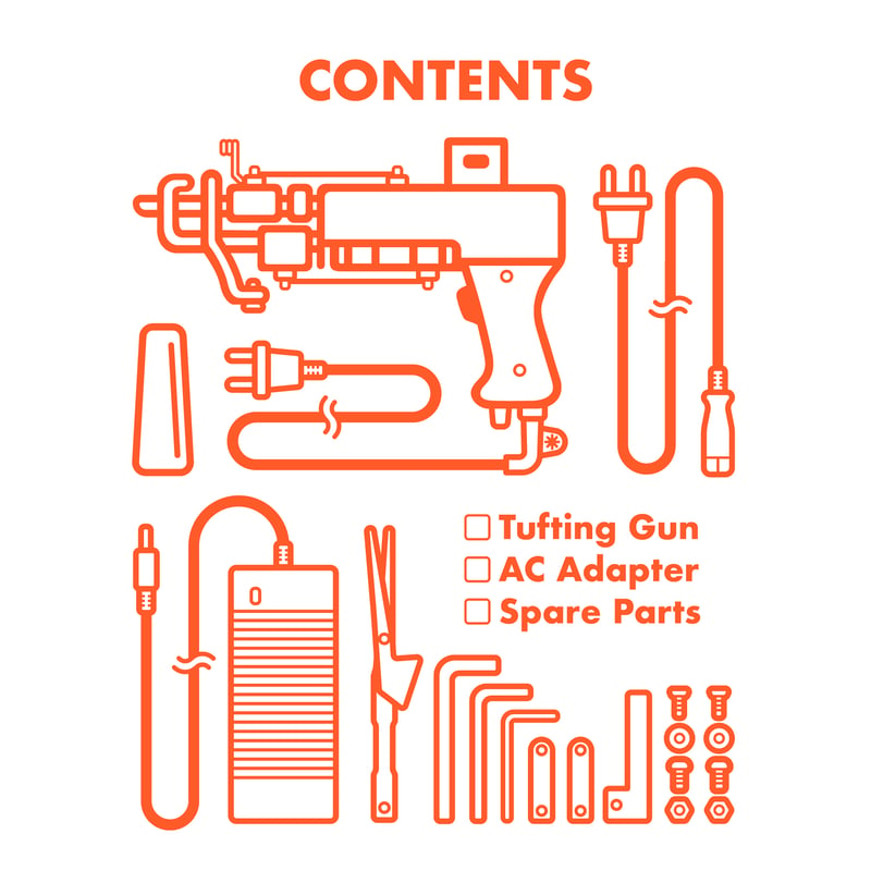 タフティングガン AK-1 カットパイル(15~18mm） | tufting shop KEKE